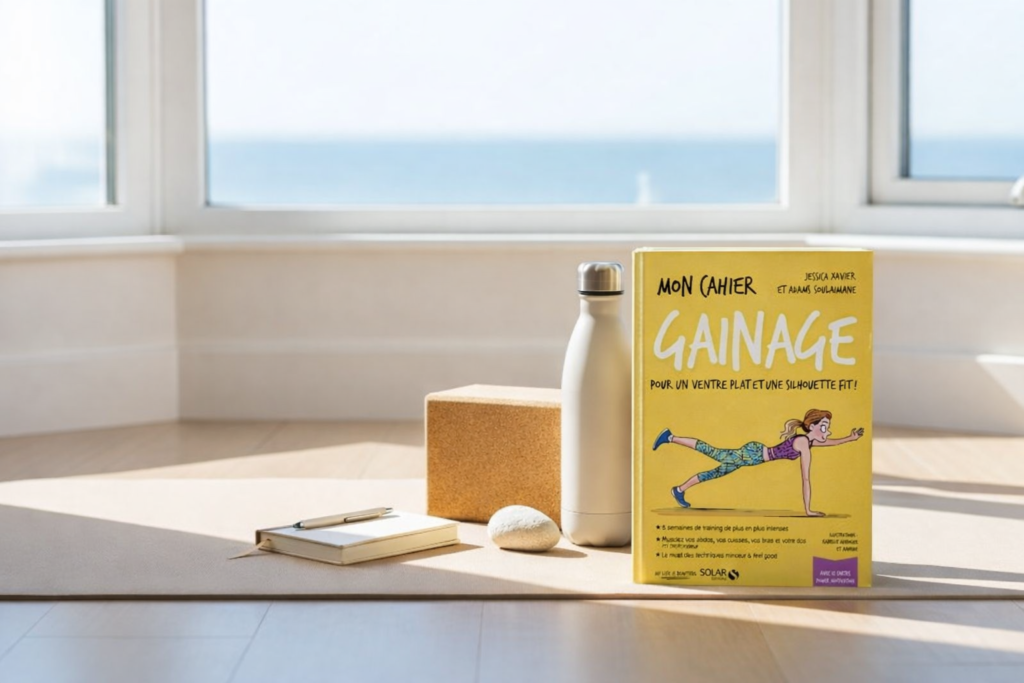 Image représentant des éléments de bien-être comme des herbes, des fruits et des pierres de massage sur une surface douce.