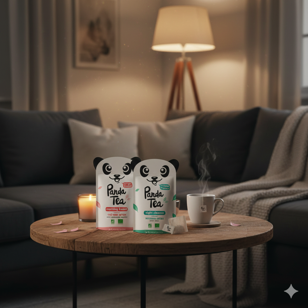 Image représentant une femme méditant dans un environnement naturel avec des éléments de détente.